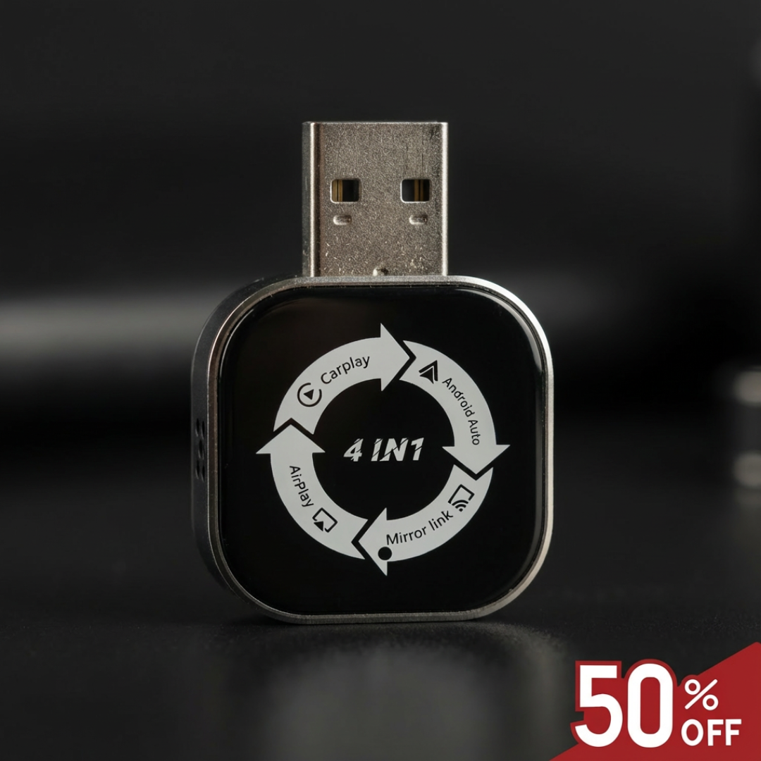 Brezžični CarPlay adapter 4 v 1