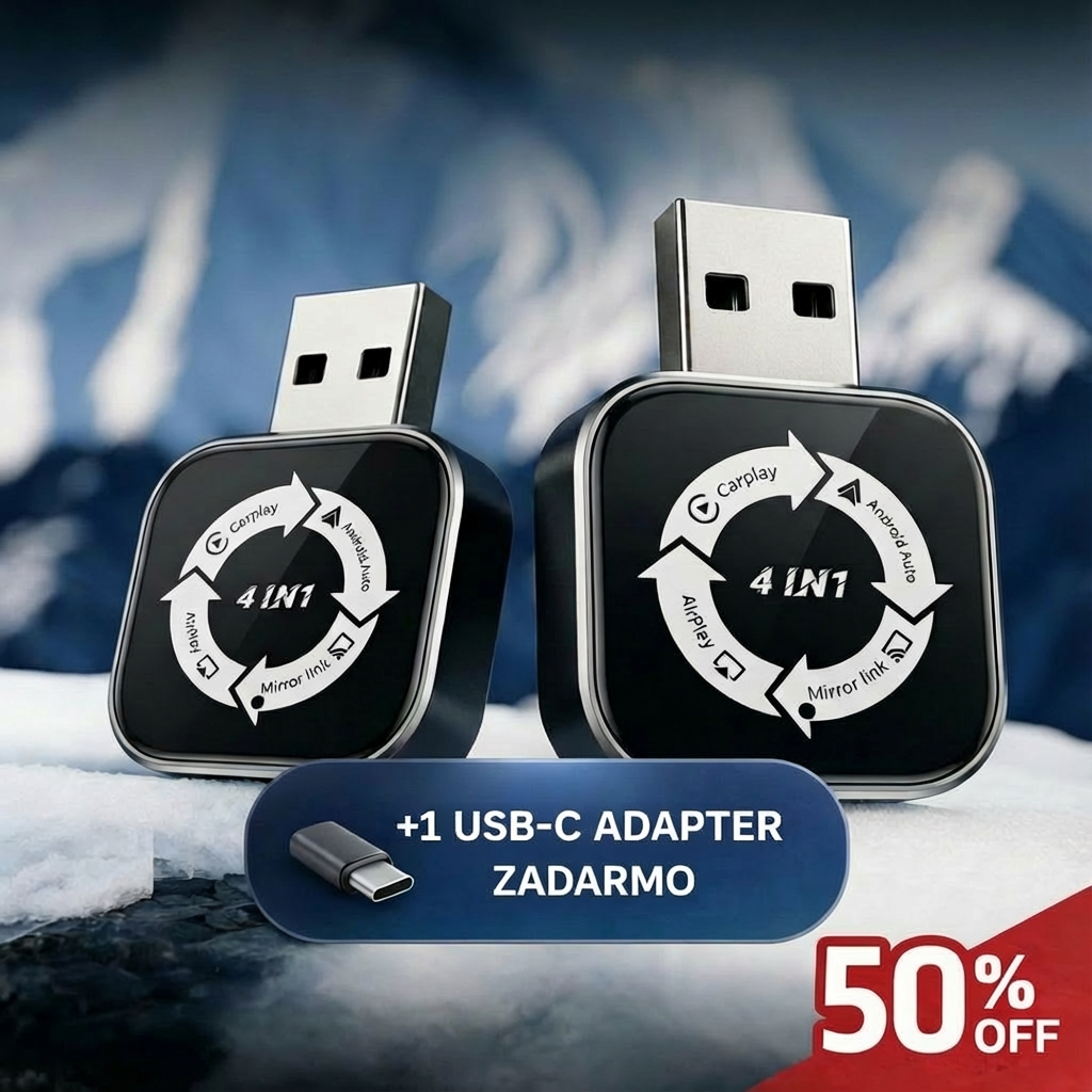 Brezžični CarPlay adapter 4 v 1